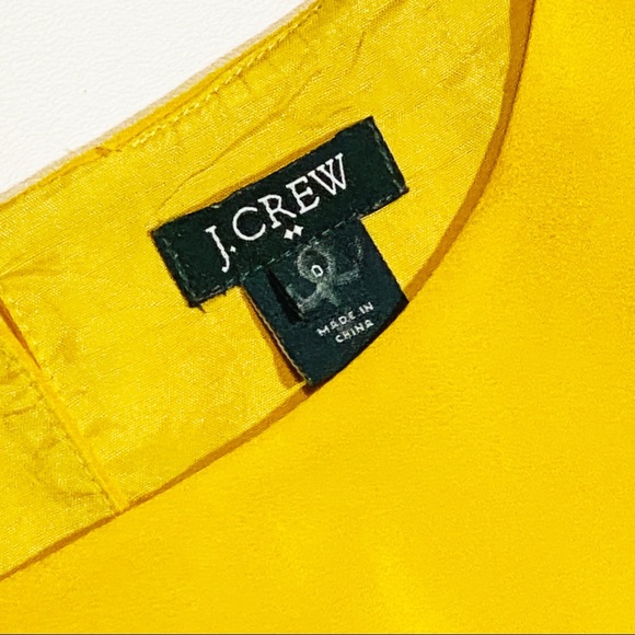 J. Crew Jules Dress in Scroll Print Navy Blue And Golden Yellow Size 0. - Picture 5 of 13